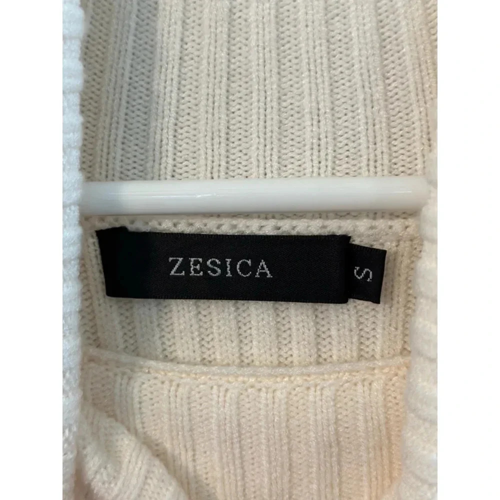 Women's Zesica White Sweater S - Picture 8 of 9